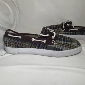 POLO RALPH LAUREN Plaid Top Sider Boat Shoe Sneaker 816096197 Men's Size 10.5 D